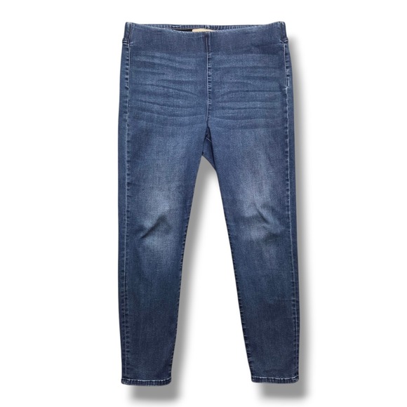 Soft Surroundings Pull On Skinny Jeans Womens Large Supremely Soft High Rise - Picture 1 of 8